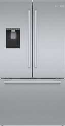 Bosch - 500 Series 21.6 Cu. Ft. French Door Bottom Freezer Counter-Depth Smart Refrigerator with External Water and Ice - Stainless Steel