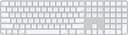 Magic Keyboard with Touch ID and Numeric Keypad for Mac models with Apple silicon (USB-C) - White Keys